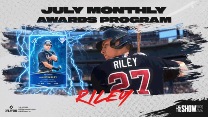 MLB The Show 22 July Monthly Awards: Austin Riley is the Lightning Player