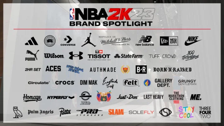 NBA 2K23 Clothing Brands Revealed